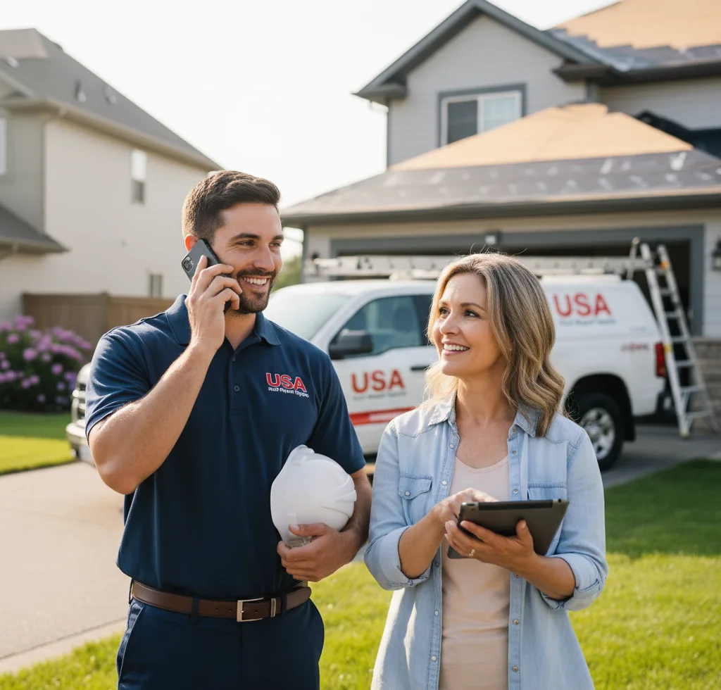 USA Roof Repair Experts customer support in Edinboro